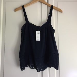 Hollister Navy Blue Tank Top